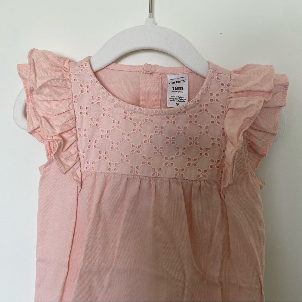 Pink Ruffled Baby Romper - Picture 2 of 4